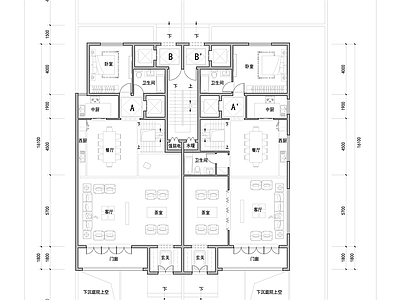 现代新中式别墅建筑 四层叠拼全套设计 未来社区叠拼设计 独立电梯叠墅户型 施工图
