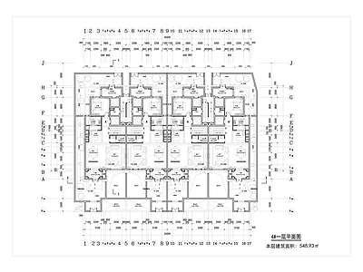 现代新中式别墅建筑 四层叠拼全套平面 未来社区叠拼设计 独立电梯叠墅户型 施工图