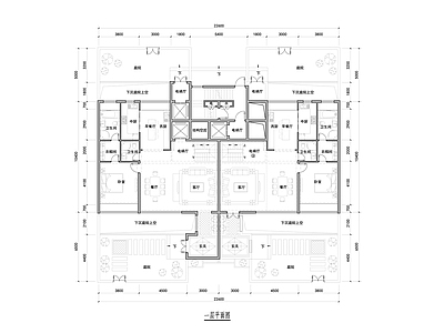 现代新中式别墅建筑 叠拼户型全套平面 未来社区叠墅设计 独立电梯叠拼户型 200平叠墅户型 施工图
