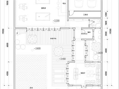 现代新中式别墅建筑 新中式合院户型 未来社区合院别墅 150合院户型 三层合院户型全套 施工图