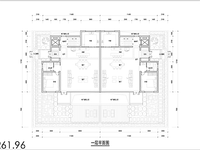 现代新中式别墅建筑 新中式合院户型 未来社区合院别墅 190合院户型 三层别墅户型全套 施工图