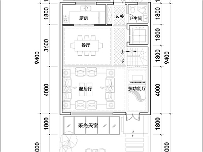 现代新中式别墅建筑 新中式合院户型 未来社区合院别墅 130合院户型 三层合院户型全套 施工图