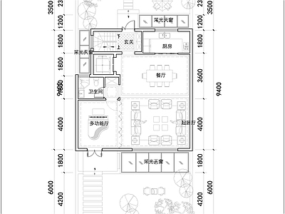 现代新中式别墅建筑 新中式合院户型 未来社区合院别墅 150合院户型 三层合院户型全套 施工图