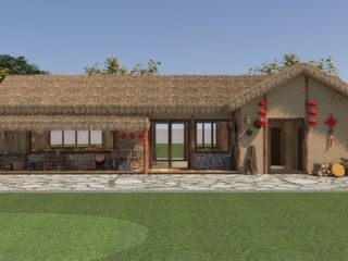 中式古建 景区游客中心【ID:1209310890】