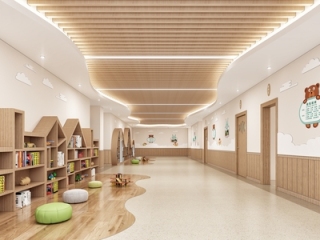 现代幼儿园过道游艺区【ID:1209481089】