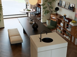 中古风大平层客餐厅【ID:1215382895】