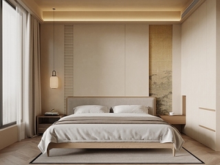 新中式家居卧室【ID:1215444203】