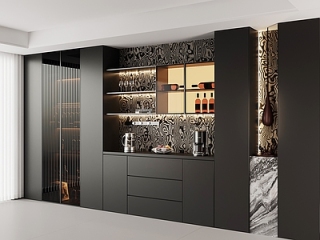 现代极简酒柜【ID:1215573786】