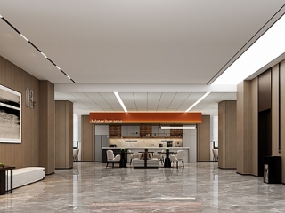 现代简约食堂 自助餐厅 电梯厅 学生食堂 咖啡厅【ID:1216431593】