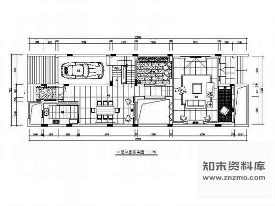 施工图深圳西班牙风情小镇三层别墅装修施工图含效果图