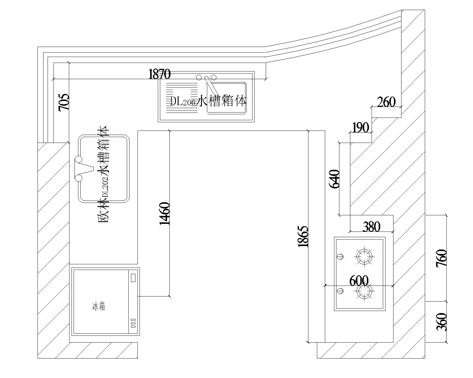 u型厨房【id:161807121】