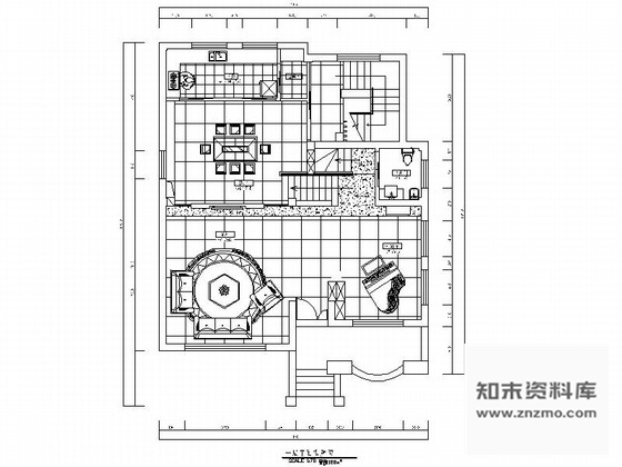 施工图原创温馨典雅3层别墅室内设计CAD施工图