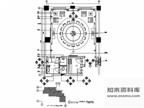 施工图简欧风格酒店宴会厅室内装修图含效果