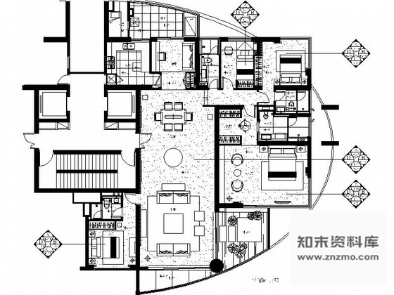 施工图某高级私人单层别墅室内装修图含实景