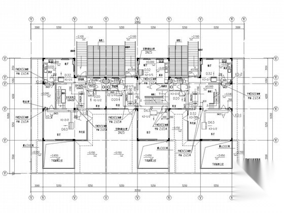 多层别墅空调通风系统设计施工图 建筑暖通