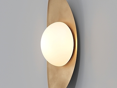 现代金属壁灯3d模型