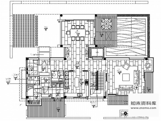 施工图广东精品高级现代风格三层别墅室内设计装修施工图图纸细致、推荐！