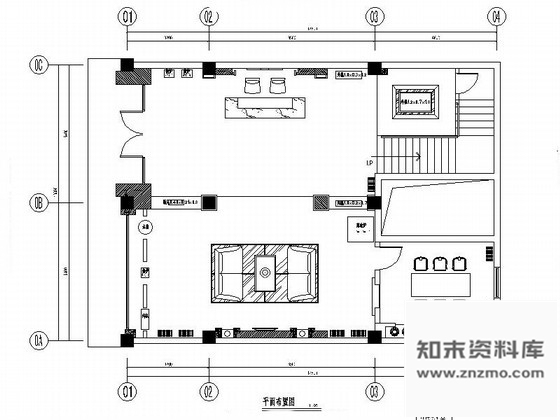 施工图156㎡中式空调专卖店面室内装修图