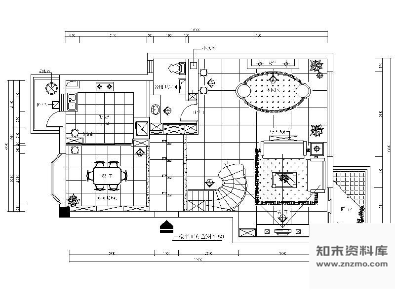 施工图三层别墅空间设计图