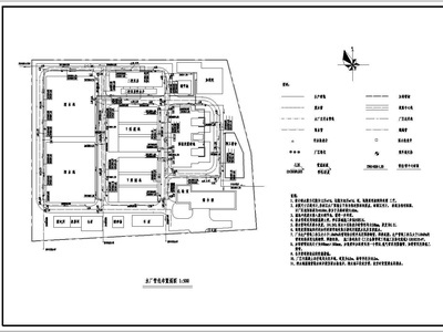 【最新】某万吨自来水厂给排水工艺方案CAD图纸