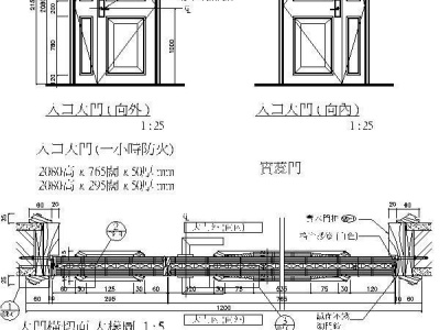 双门 子母门 动态块 图集隐型门 暗门 子母门 双开百叶门 地弹簧门