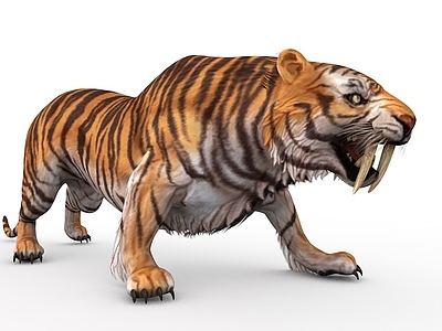 剑齿虎cg模型
