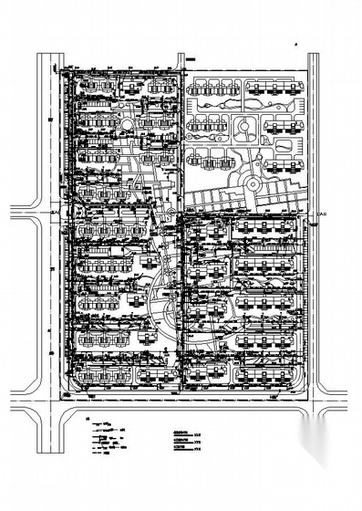 湖北某小区室外管网图纸 市政给排水