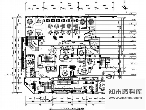 施工图湖南精装现代风格餐厅装修施工图