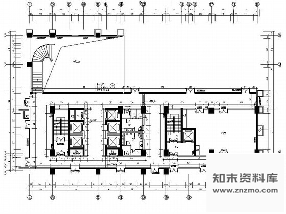 施工图酒店式商务公寓大厦走廊局部装修图