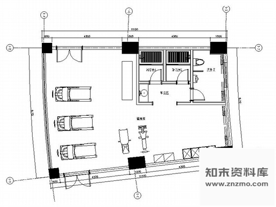 施工图重庆中式风格四星级酒店健身房装修图