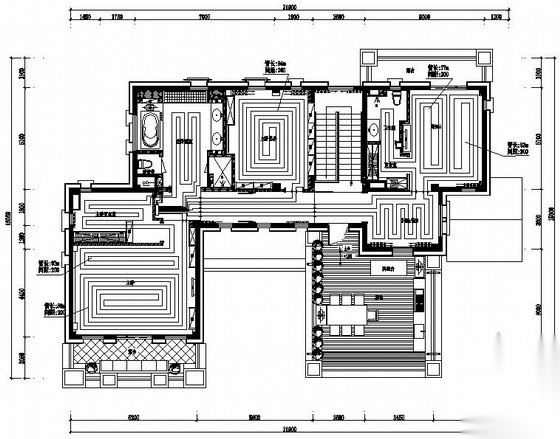 [合肥]高级别墅地源热泵空调设计全套施工图纸(含地暖 空... 建筑暖通