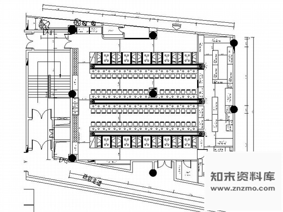 施工图长安特色现代风格连锁自助旋转火锅店装修施工图含效果及实景