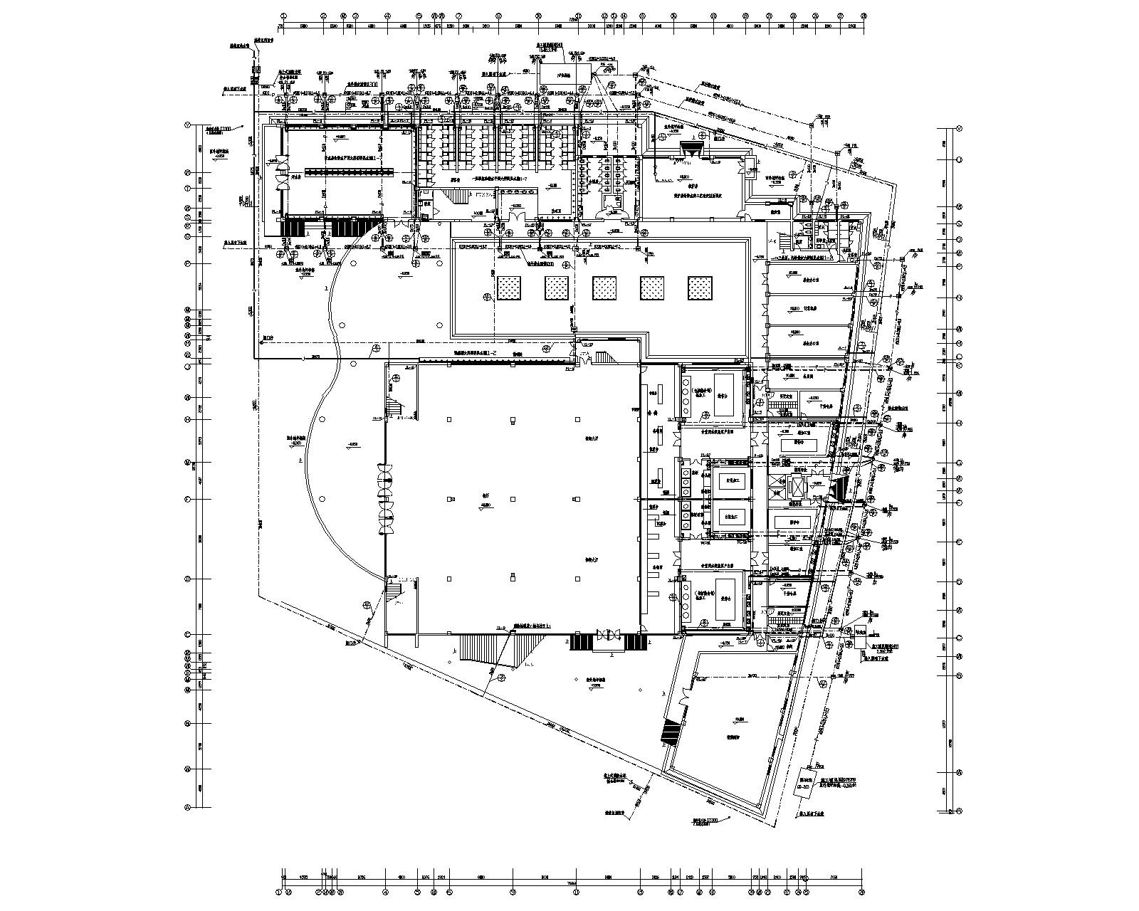 学校食堂浴室给排水消防设计施工图