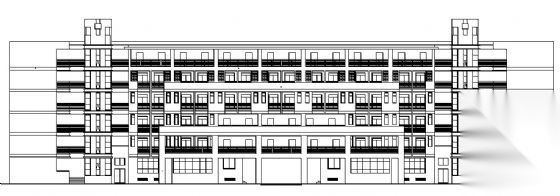 西南交通大学某七层学生公寓宿舍楼建筑方案图