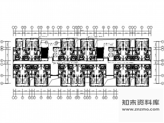 施工图苏州现代风格国际酒店公寓局部室内设计图