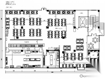 连锁现代简约快餐店室内装修施工图