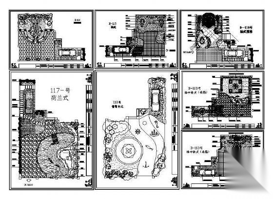 六个别墅花园设计方案