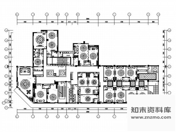 施工图长沙某中式风格特色酒楼室内装修施工图含效果