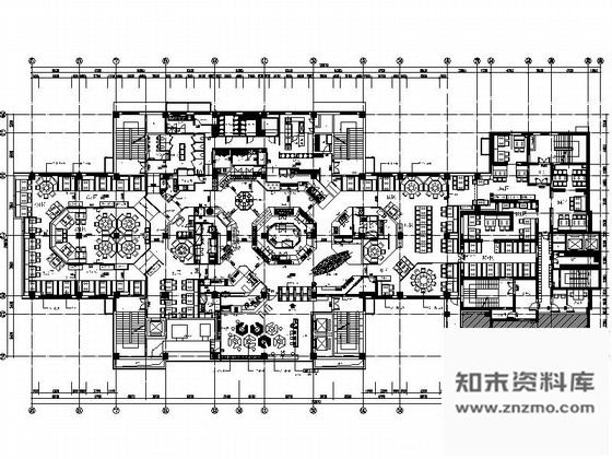 施工图北京某特色中式餐厅装修施工图含方案