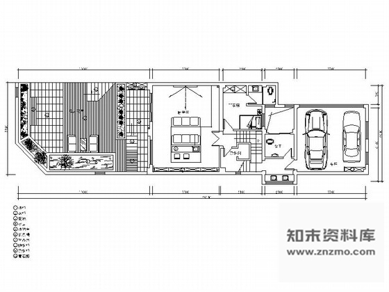 施工图湖南四层联排别墅中式风格室内设计施工图含效果图