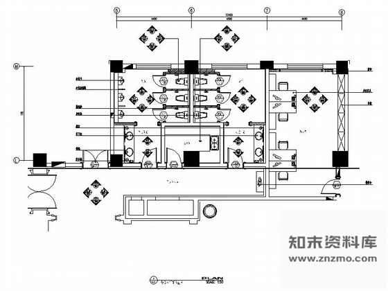 施工图特色酒店简欧卫生间室内装修图