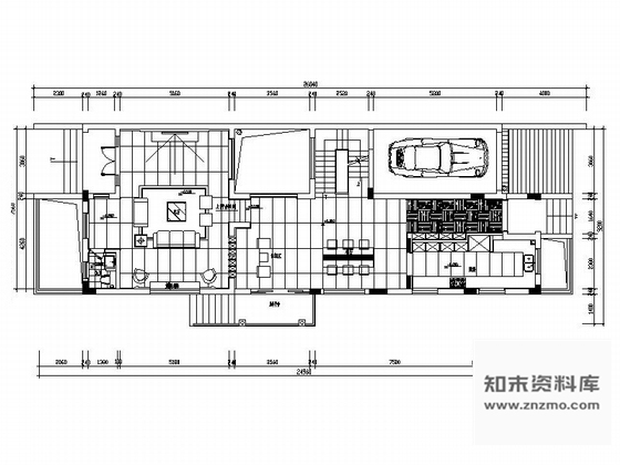 施工图深圳名师设计现代风格三层别墅CAD装修图含效果