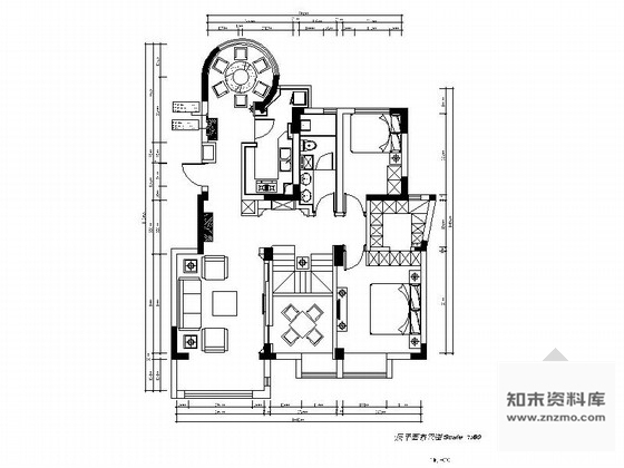 施工图精品简约现代两层小别墅室内装修施工图