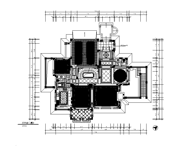 [山东]全套别墅样板房设计CAD施工图