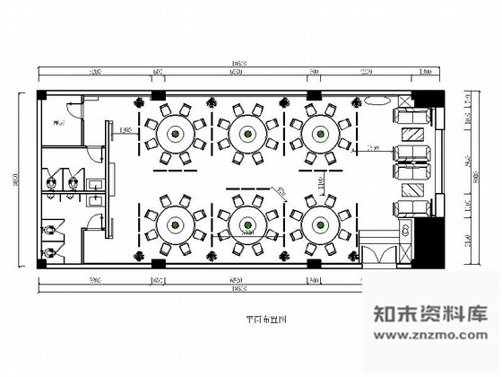 施工图重庆某中式名品茶楼多功能厅室内装修施工图