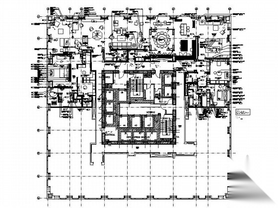 [北京]高档酒店服务式公寓室内装修施工图