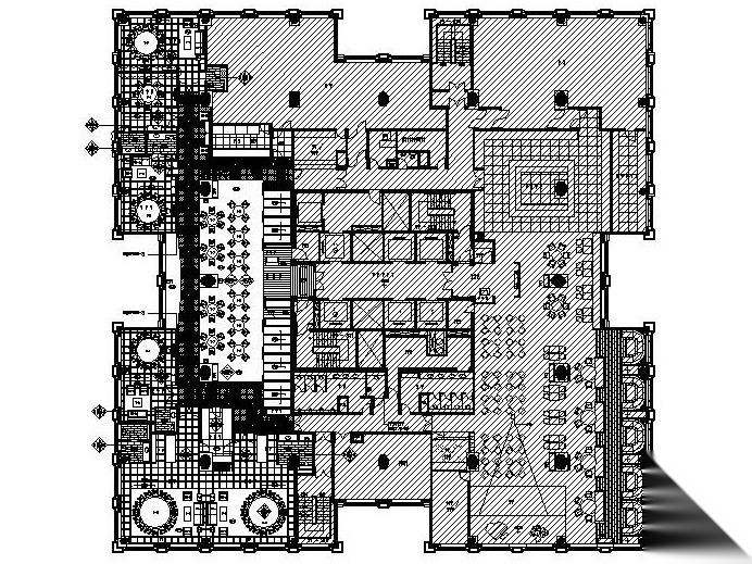 新中式风格——大型中餐厅全套施工图设计附效果图