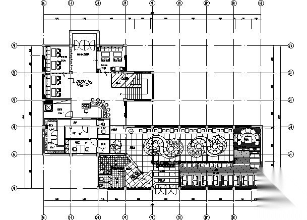 现代新中式风格咖啡馆设计施工图(含手绘效果图)