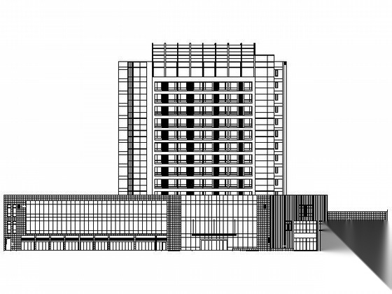 [浙江]某十四层酒店式公寓建筑施工图