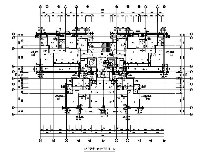 大型住宅群体工程图纸给排水 建筑给排水